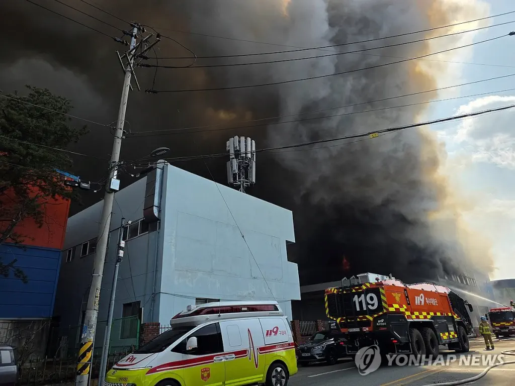 incendie usine automobile daejon coree sud pyh 108300