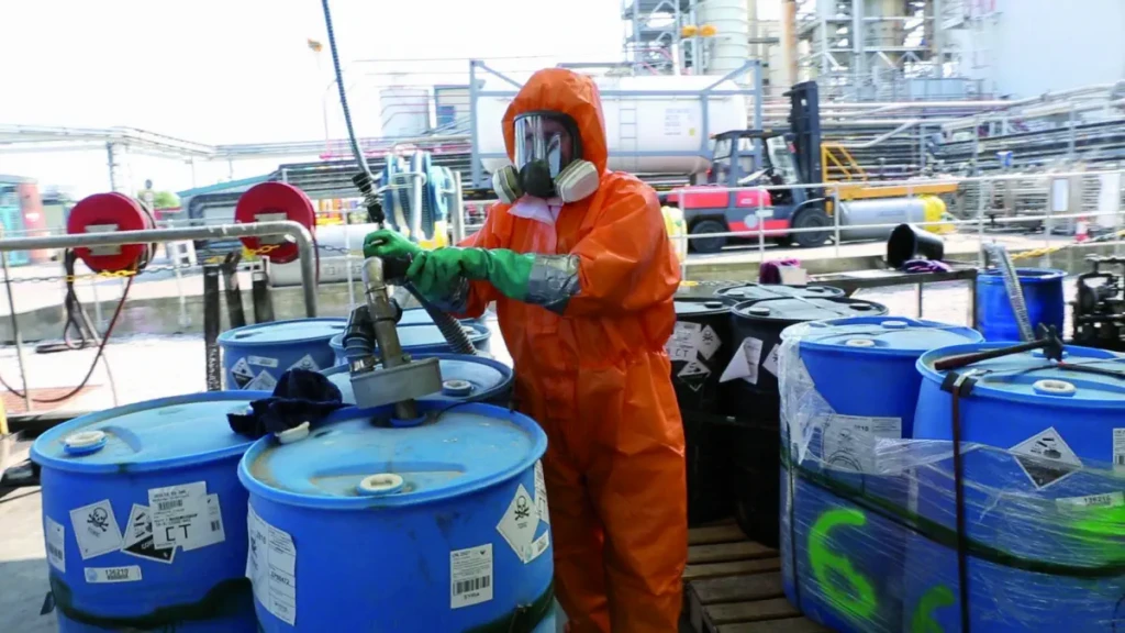 Transvasement de produits par un opérateur